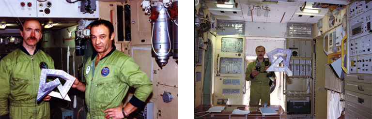 Training session with cosmonauts